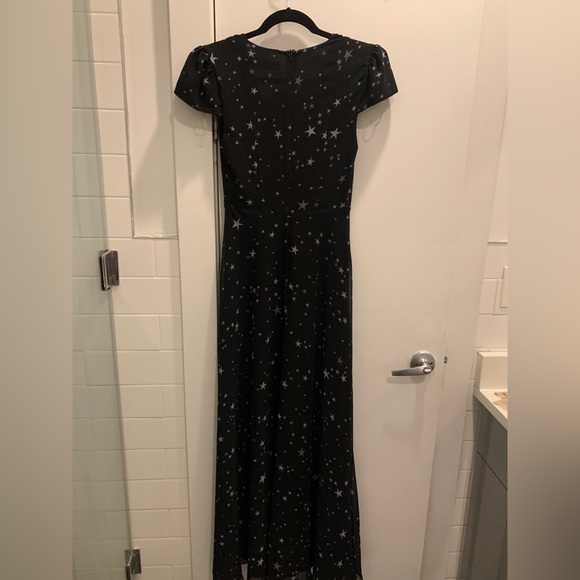 Fame and Partners gown - US 4, black; star pattern - Picture 3 of 4